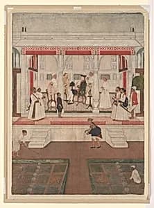 Company Officer Receiving a Nobleman by Unknown Artist