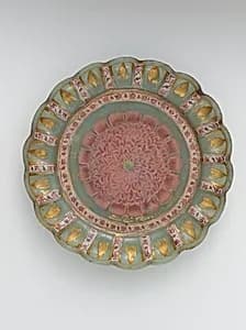 Dish with Peony by Unknown Artist