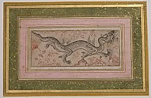 Dragon in a Landscape by Unknown Artist