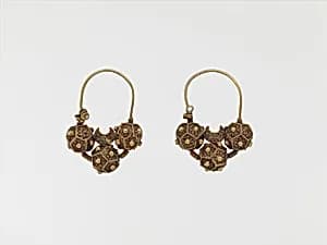 Earrings by Unknown Artist