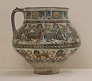 Ewer with Horsemen and Sphinxes by Unknown Artist
