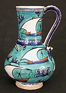 Ewer with Sailing-Ship Design by Unknown Artist