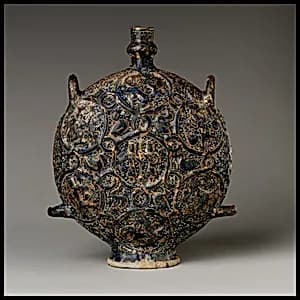 Flask with Zodiac Medallions by Unknown Artist