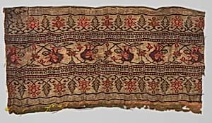 Four Chandanri Sari Border Fragments by Unknown Artist