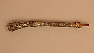Fragment of a Pipe Stem by Unknown Artist