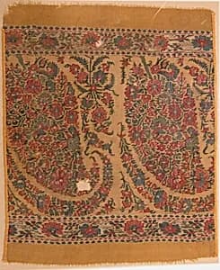 Fragment of Shawl by Unknown Artist