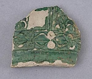 Fragments of Molded Glazed Ceramics by Unknown Artist