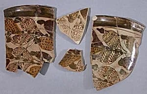 Fragments of Polychrome Luster Vessels by Unknown Artist