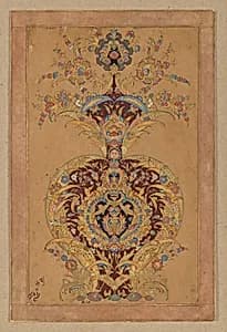Illumination in the Form of a Vase by Unknown Artist