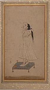 Lady Dressing Her Hair by Unknown Artist