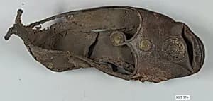 Leather Shoe with Gilded Medallions by Unknown Artist