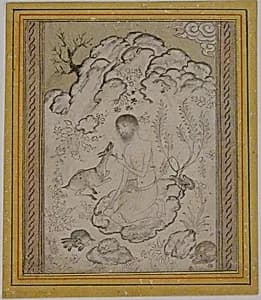 Majnun in the Wilderness by Unknown Artist