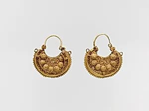 Pair of Earrings by Unknown Artist
