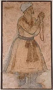 Portrait of Emperor Akbar Praying by Unknown Artist