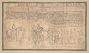 Prince A'zam Shah Enters Ahmedabad by Chitarman II (Kalyan Das)