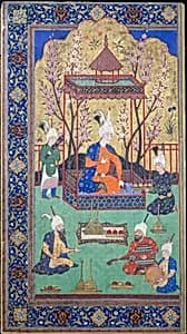 Prince in a Garden Courtyard by Unknown Artist
