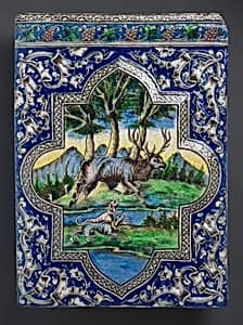 Qajar Dado Tile by Unknown Artist