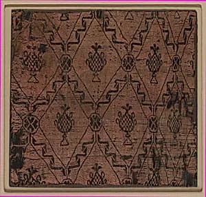 Ribbon Lattice with Pinecone (?) by Unknown Artist