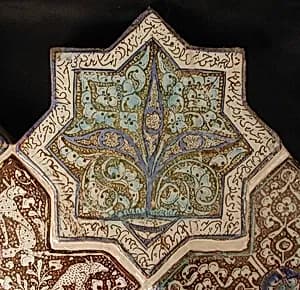 Star-Shaped Tile by Unknown Artist