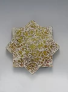 Star-Shaped Tile by Unknown Artist