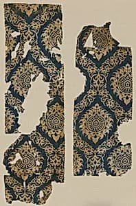 Textile Fragment with Ogival Pattern by Unknown Artist