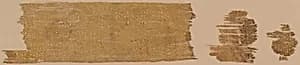 Textile Printed in Gold by Unknown Artist