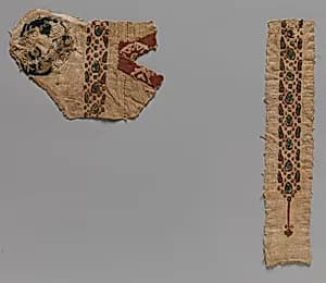 Tunic Fragments with Scattered Design by Unknown Artist