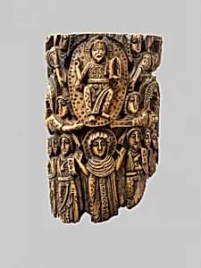 Tusk Fragment with the Ascension by Unknown Artist