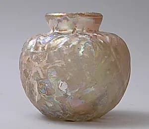 Vase with Molded Diamond Pattern by Unknown Artist