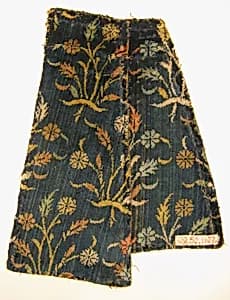 Velvet Fragment with Floral Pattern by Unknown Artist