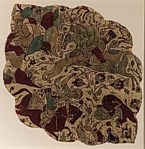 Velvet Panel with Hunting Scene by Unknown Artist