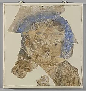Wall Painting with Female Figure by Unknown Artist