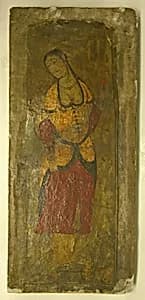 Woman Holding Fruit by Unknown Artist