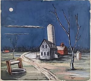 Farm in Moonlight by Daniel Koerner