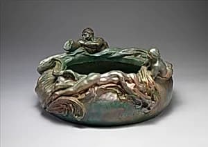 Sculptural bowl by Clément Massier|James Vibert