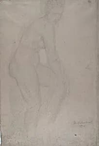 Standing Nude Model, Facing Right