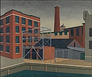 Waterfront Mill by Niles Spencer