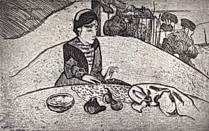 Woman with Figs by Paul Gauguin