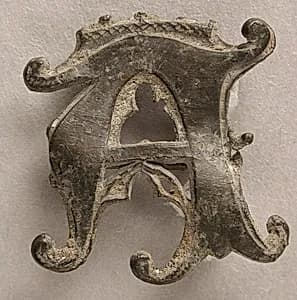 Badge with Crowned Letter A by Unknown Artist