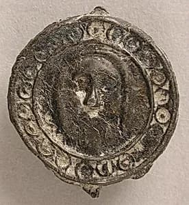 Badge with Head of Christ by Unknown Artist