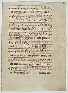 Bifolium from an Antiphonary by Unknown Artist