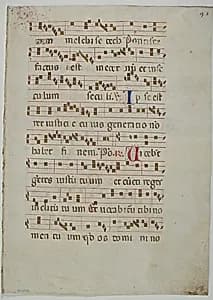 Bifolium from an Antiphonary by Unknown Artist