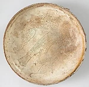 Bowl with Bird of Prey by Unknown Artist