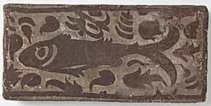 Ceiling Tile with Fish by Unknown Artist