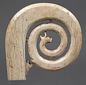 Crozier Head with Double Volute by Unknown Artist