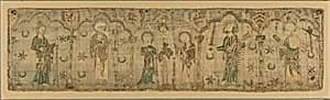 Crucifixion flanked by Saints by Unknown Artist