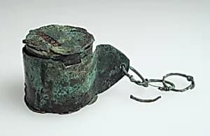 Cylindrical Box with Chain by Unknown Artist