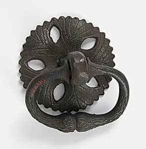 Drawer handle and plate by Unknown Artist