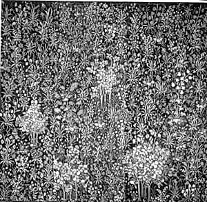Flowering Plants and Rosebushes by Unknown Artist