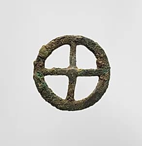 Four-Spoked Votive Wheel by Unknown Artist